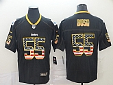Nike Steelers 55 Devin Bush Black USA Flash Fashion Limited Jersey,baseball caps,new era cap wholesale,wholesale hats